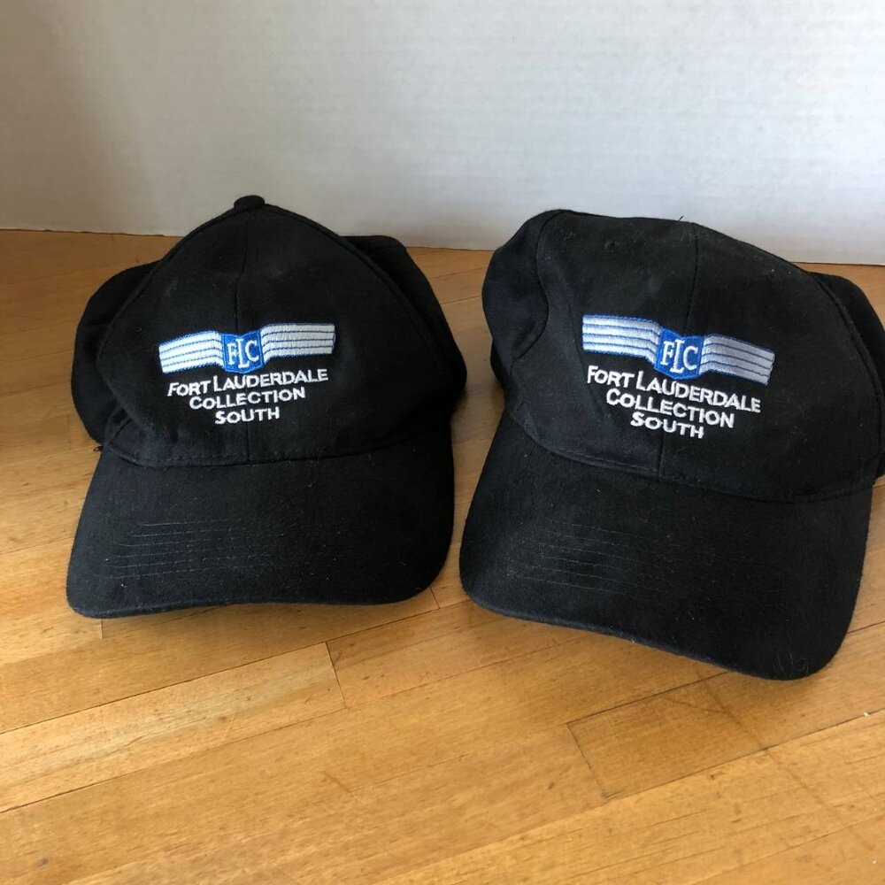 FLC  Two Caps Black Color Cotton Blend FORT LAUDERDALE COLLECTION SOUTH